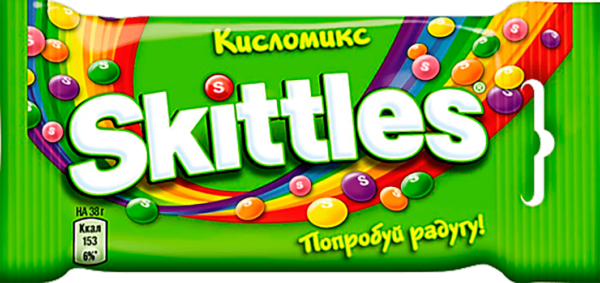 Skittles 38г Кисломикс