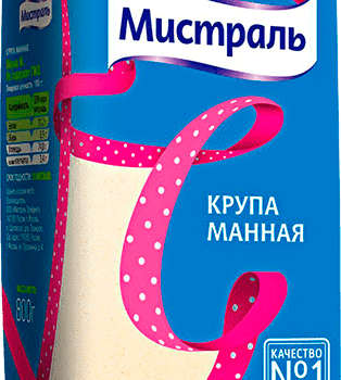 Крупа манная "Мистраль" 800гр