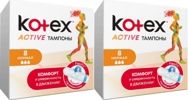 Тампоны KOTEX Нормал Эктив 8шт