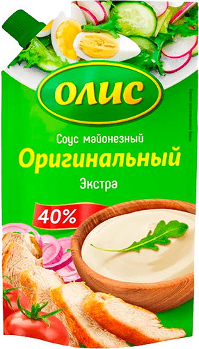 Майонезный соус ОЛИС "Оригинальный Экстра 40% дпак 400 мл.