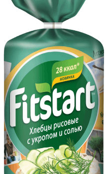 Хлебцы FITSTART рисовые Укроп с солью 90г (шт.)