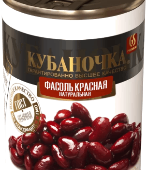 Фасоль в томатном соусе красная "Кубаночка" ж/б 400г (шт.)