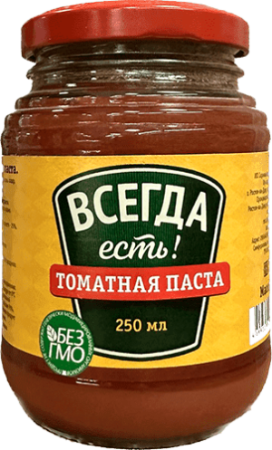 Томатная паста 0,5 стекло  Всегда есть