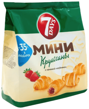 Круасcаны "7 Days" Мини Клубника 265г