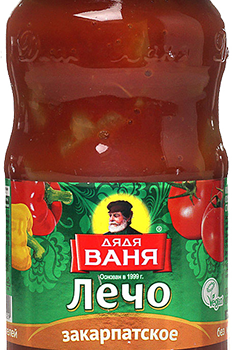 Лечо натуральное "Закарпатское" с/б 460г,ТМ ДЯДЯ ВАНЯ